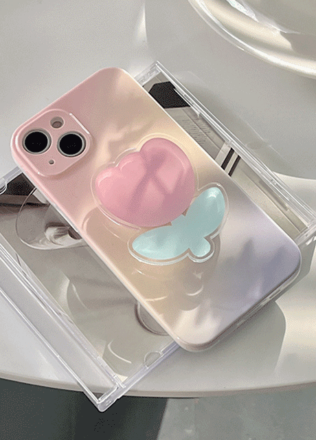 [무배+그립톡] 귀여운 튤립 파스텔 아이폰 스마트톡 젤리 케이스
